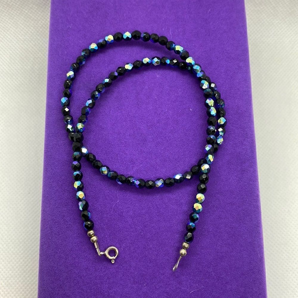 💛 Handmade 925 Rainbow Hematite Choker Necklace
